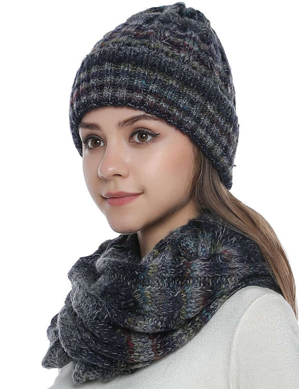 Set of Scarf and Hat (SE120-07)