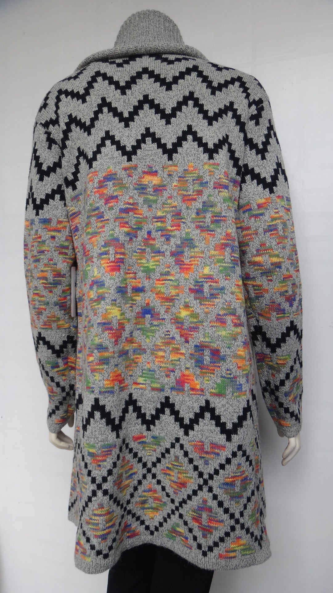 Women's Aztec pattern Long Cardigan Sweater (GGB-87168)