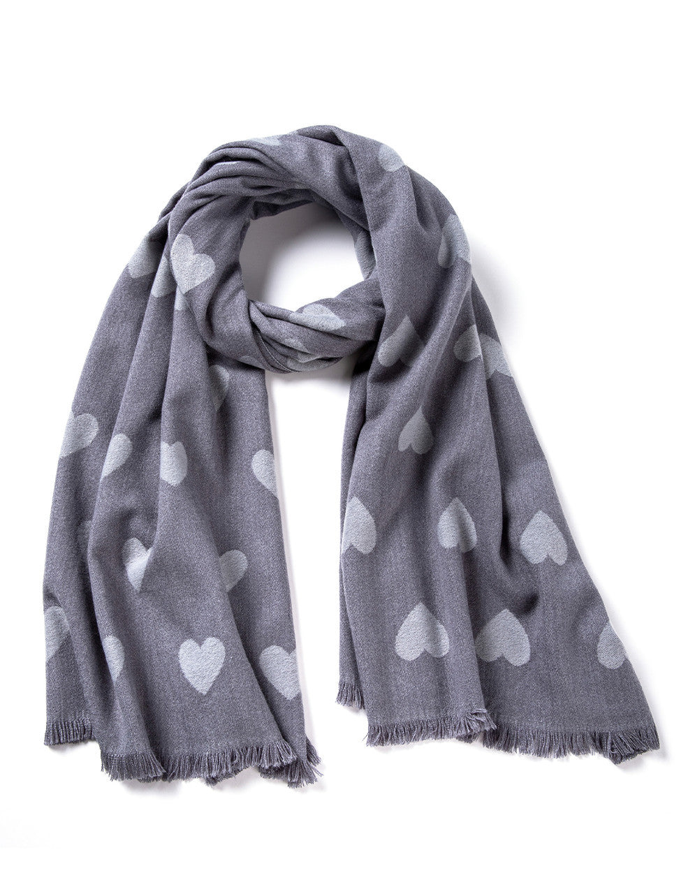 Women's Warm Scarf with Heart Design (BL080-126)