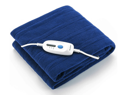 50" x 60" Cozy Soft Lleece Electric Blanket - Blue
