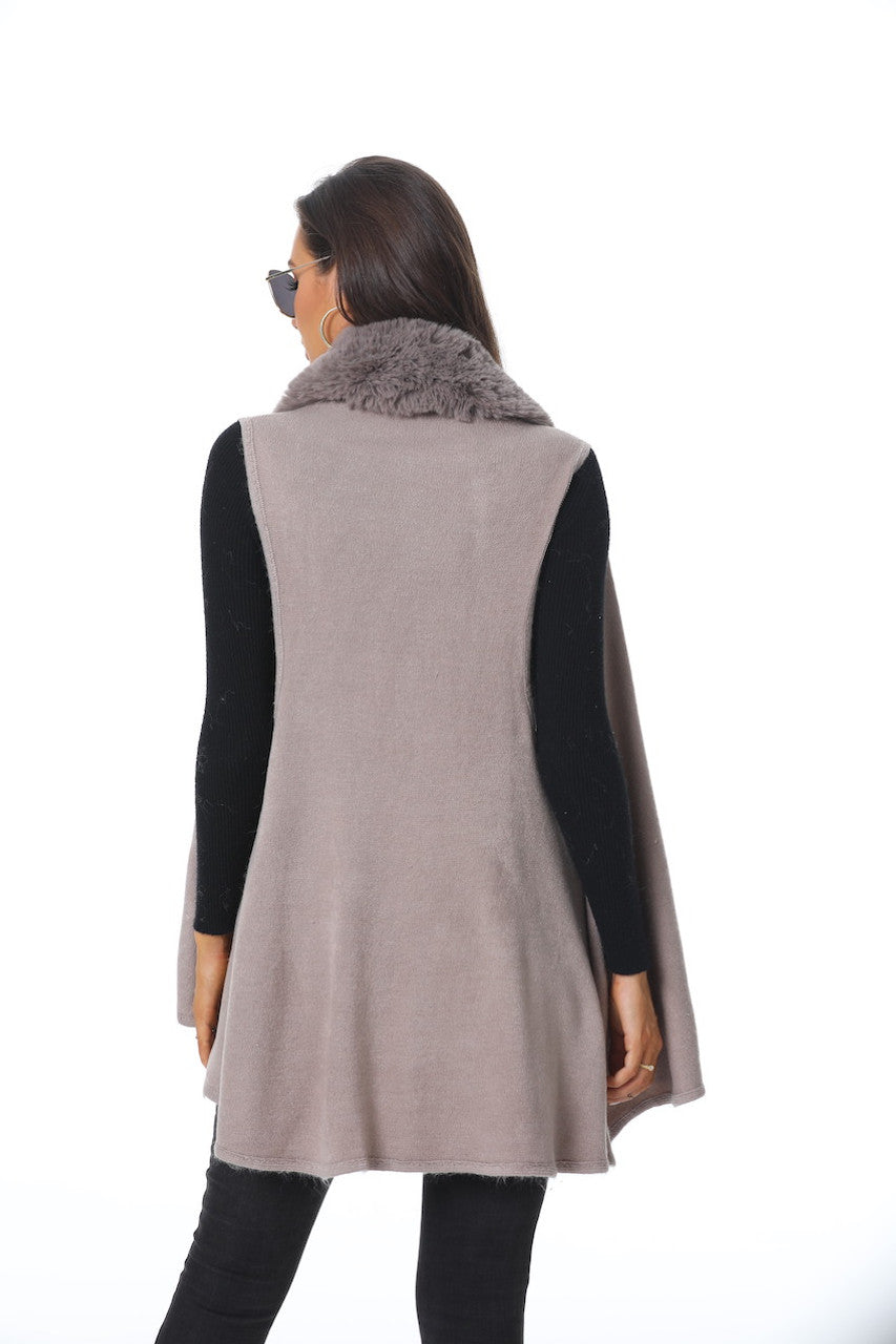 Faux Fur Vest (CT-150)