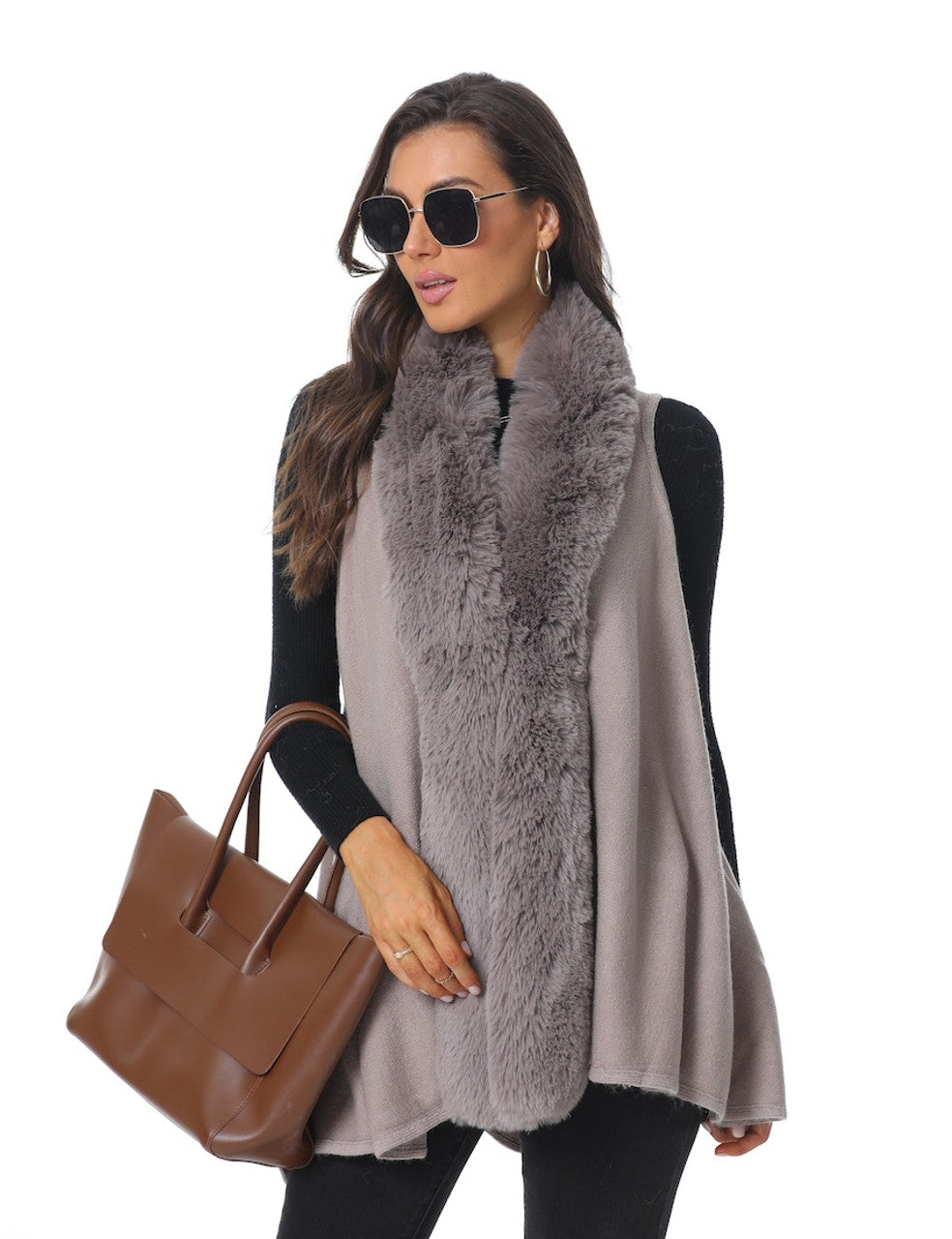 Faux Fur Vest (CT-150)