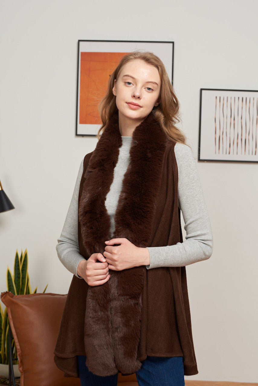 Faux Fur Vest (CT-150)