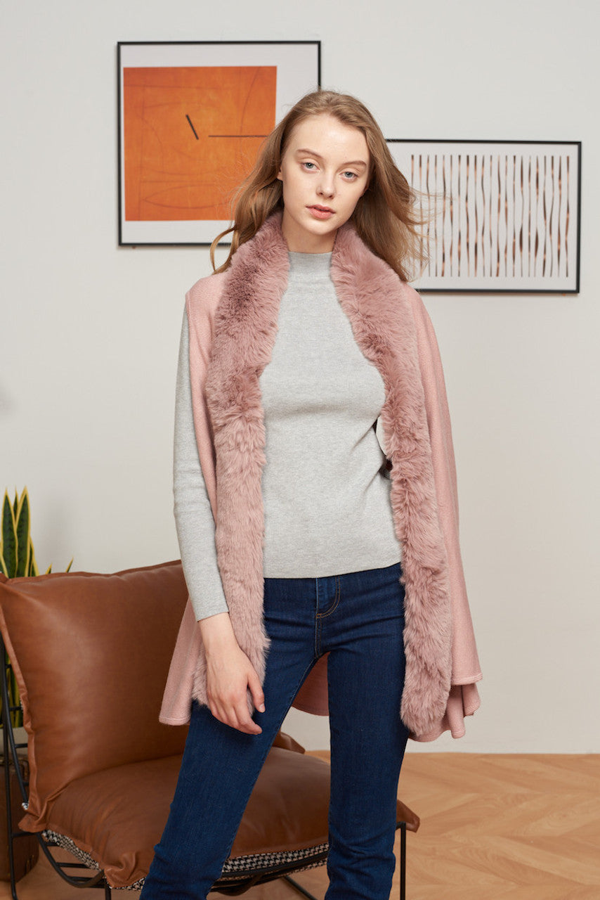 Faux Fur Vest (CT-150)