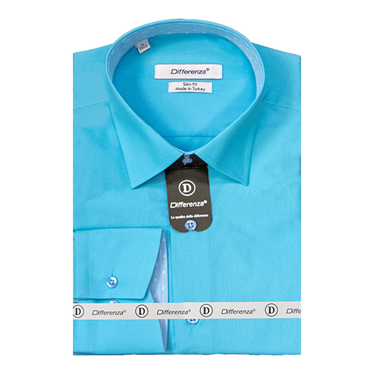 Men's Solid Shirt Made in Turkey Blue Series (DFA-31575)
