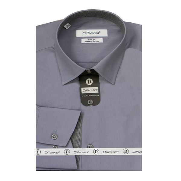 Men's Solid Shirt Made in Turkey Black & White (DFA-31575)