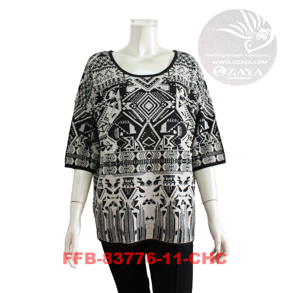 Elbow-Length Sleeves Sweater (FFB-83776)