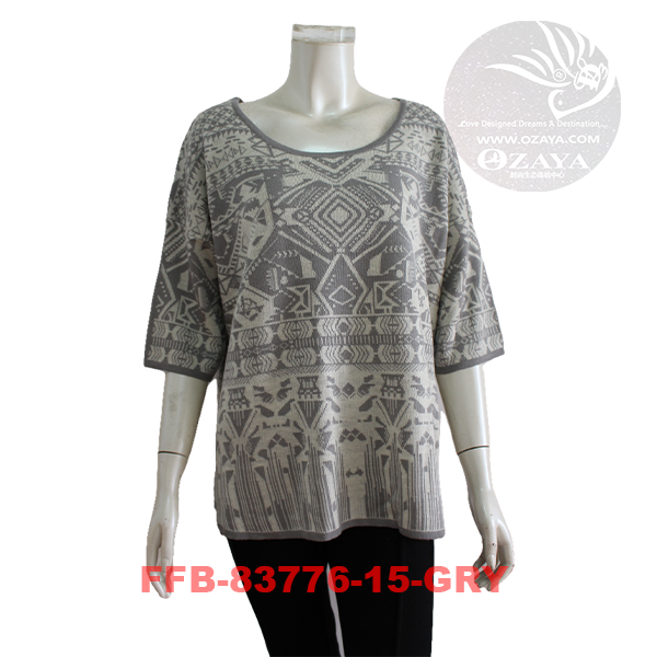 Elbow-Length Sleeves Sweater (FFB-83776)