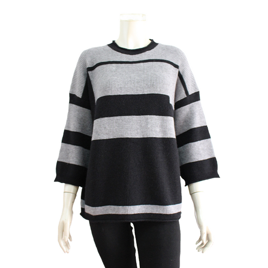 Ladies' Stripe 12 Gauge Sweater (FFB-93481)