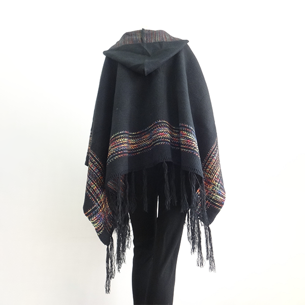 Women's Flowey Shrug with Fringes (GGB-87187)