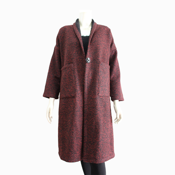 Fleece Lined Long Coat (CCB-91254)