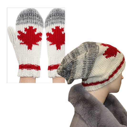 Maple Design Set with Hat and Gloves (KH-GL-075115)