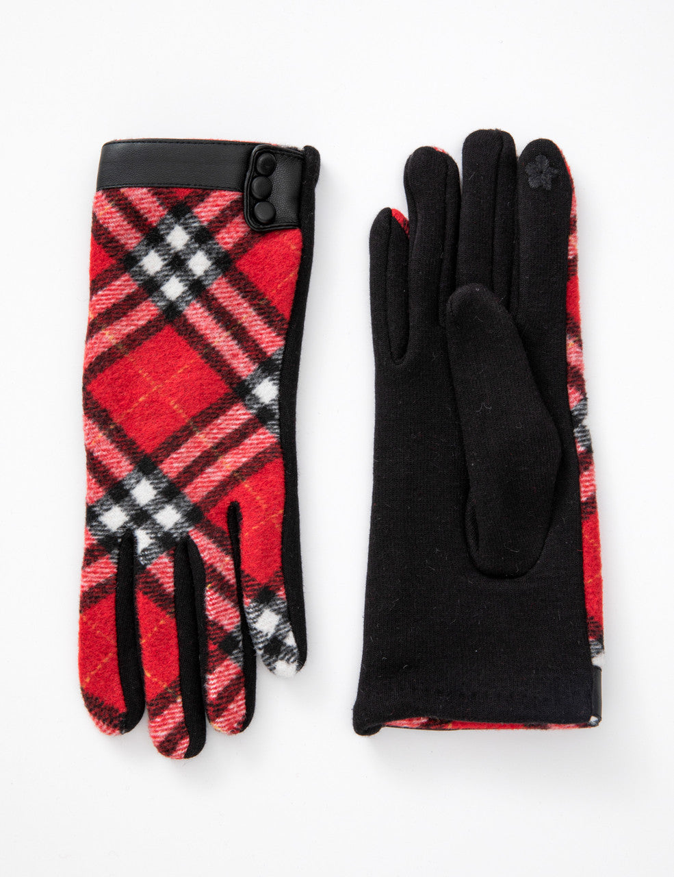 Plaid Texting Gloves (GL040-138)