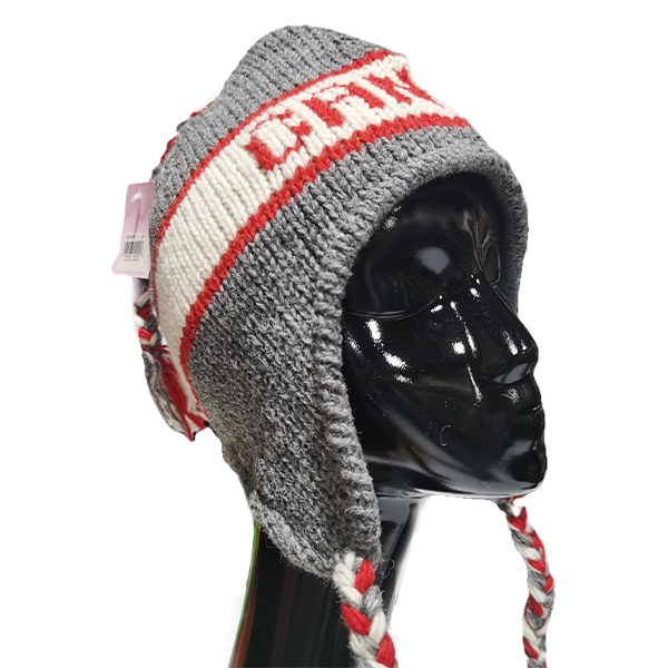 Women's Wool Knit Hats with Text Pattern (HT625-2)