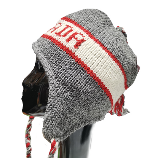 Women's Wool Knit Hats with Text Pattern (HT625-2)