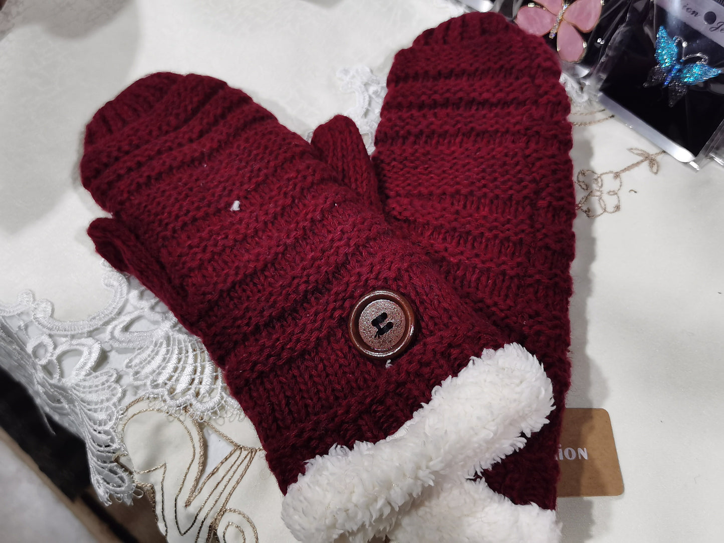 Knitted Texting Gloves (GL058)