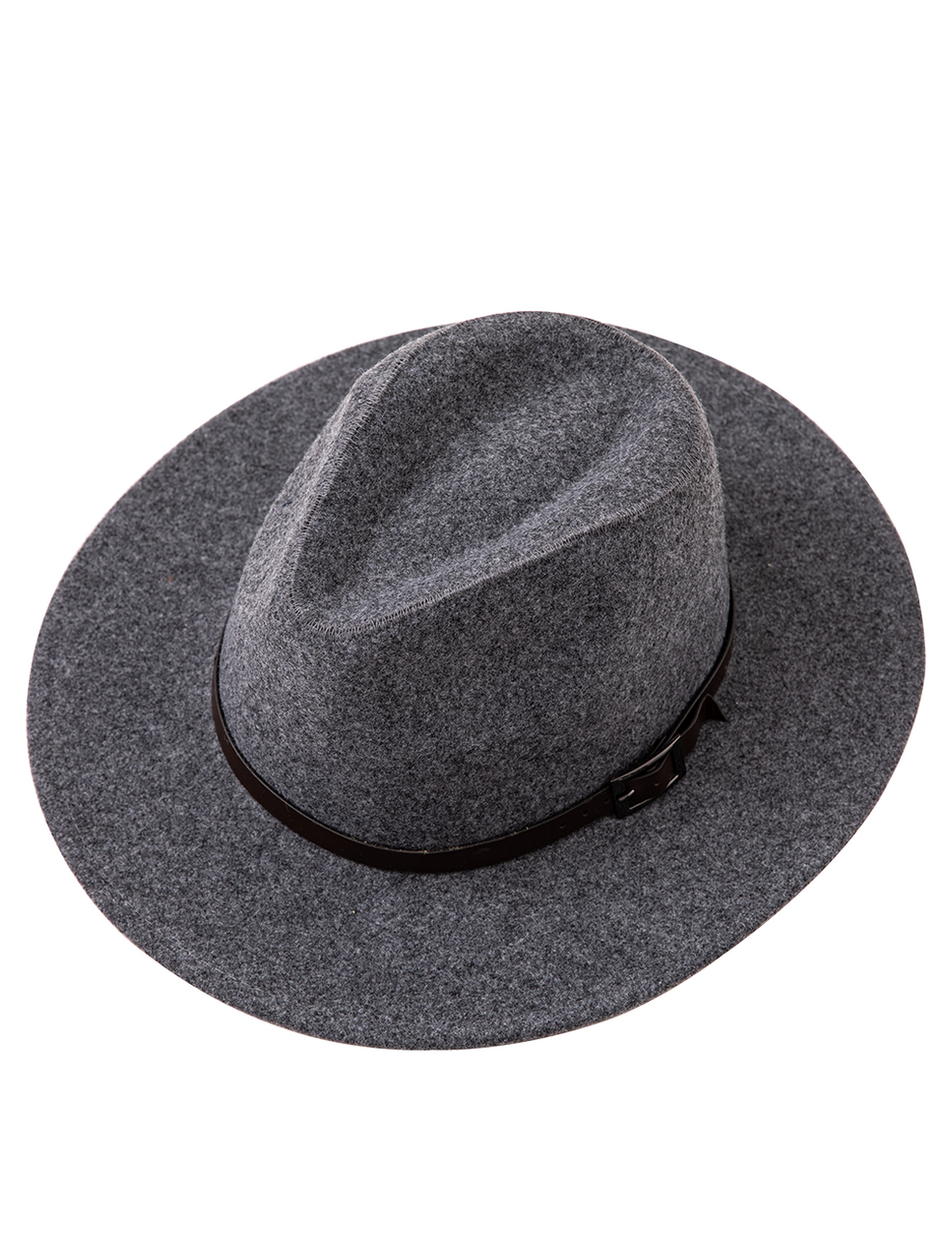 Felt Fedora Hat wit Leather Belt (KH070-47)