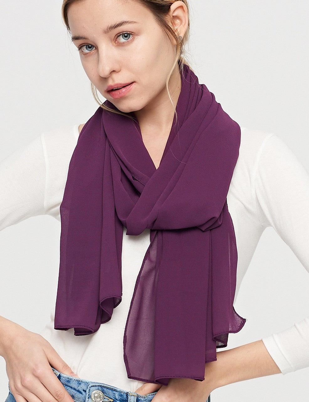 Women's Fashion Chiffon Scarf (SF030K Chiffon)