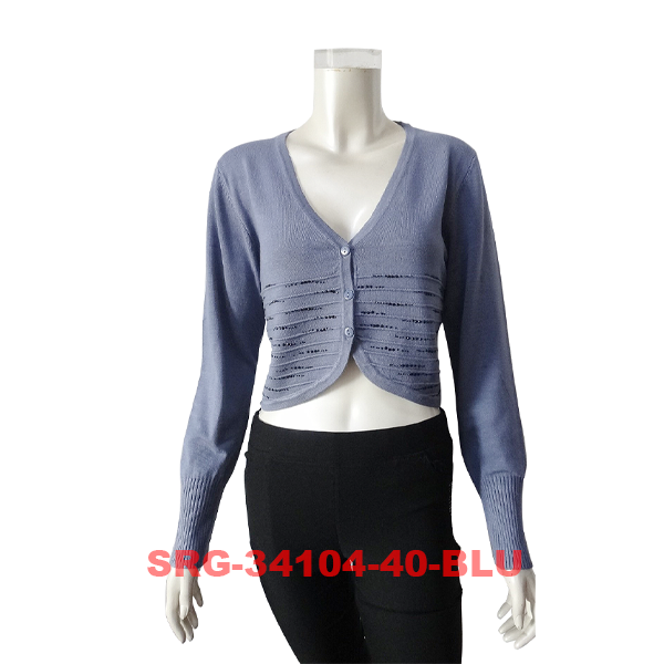 Women's Knitted Crop Cardigan (SRG-34104)