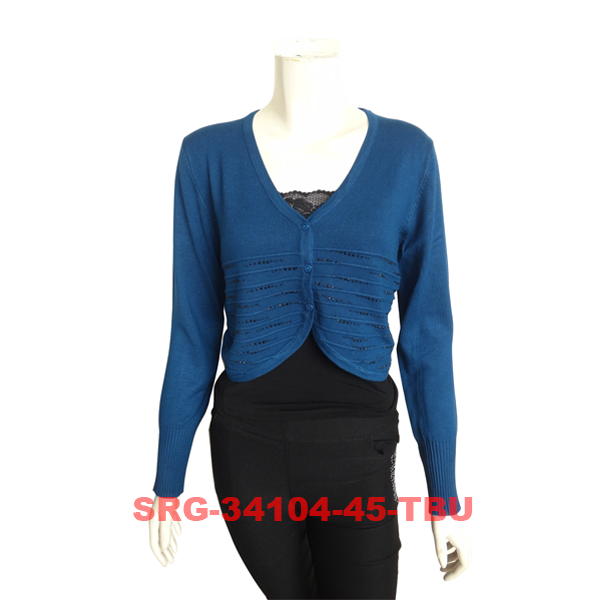 Women's Knitted Crop Cardigan (SRG-34104)