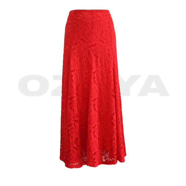 High-waisted 36 Inches Long Skirt with Tonal (SSB-77852)