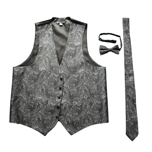 Men's big paisley formal vest set (VEST-001)