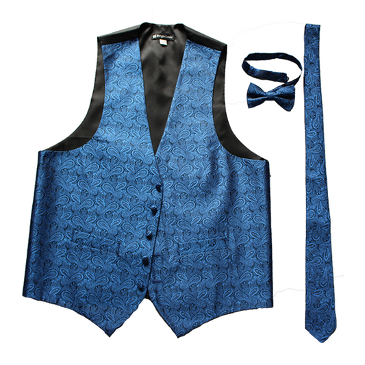 Men's paisley formal vest (VEST-920)