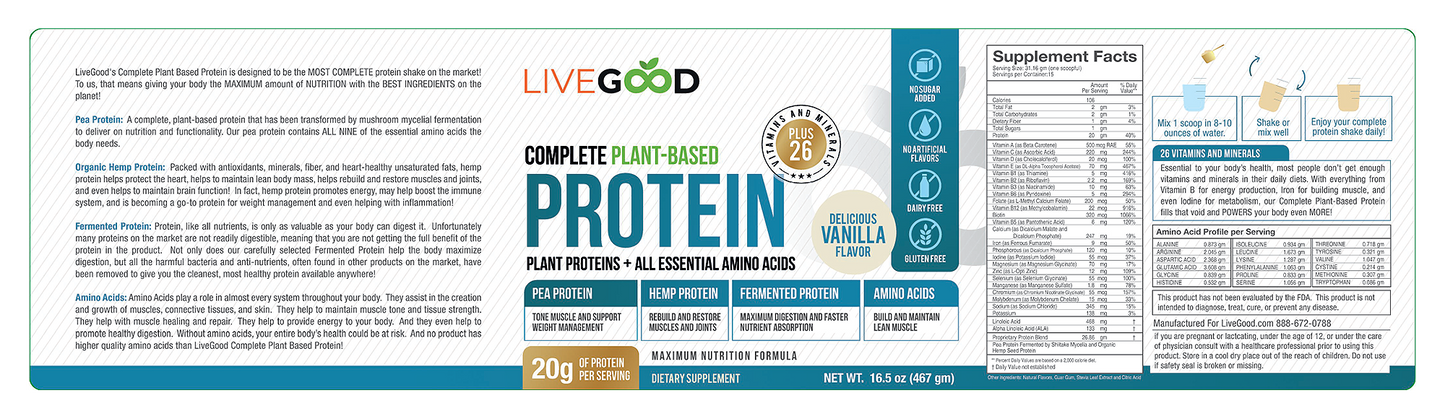 Complete Plant-Based Protein