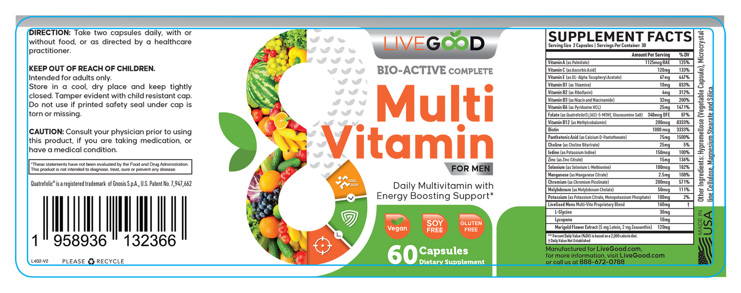 Bio-Active Complete Multi-Vitamin for Men