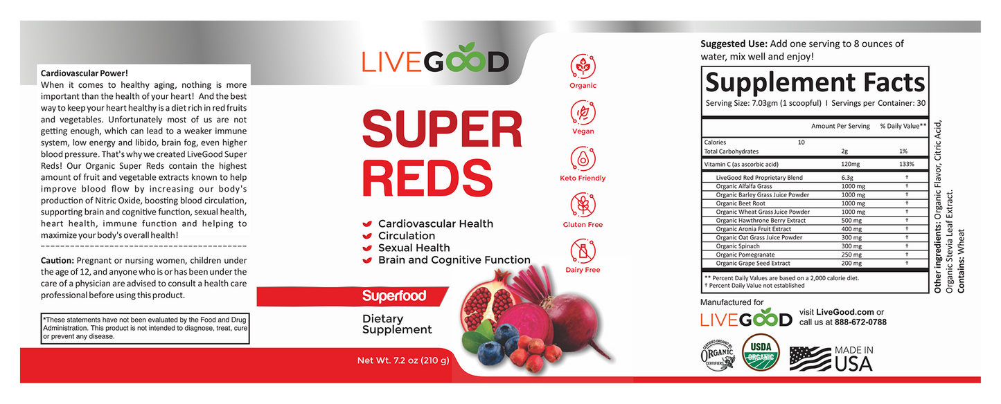 LiveGood Organic Super Reds