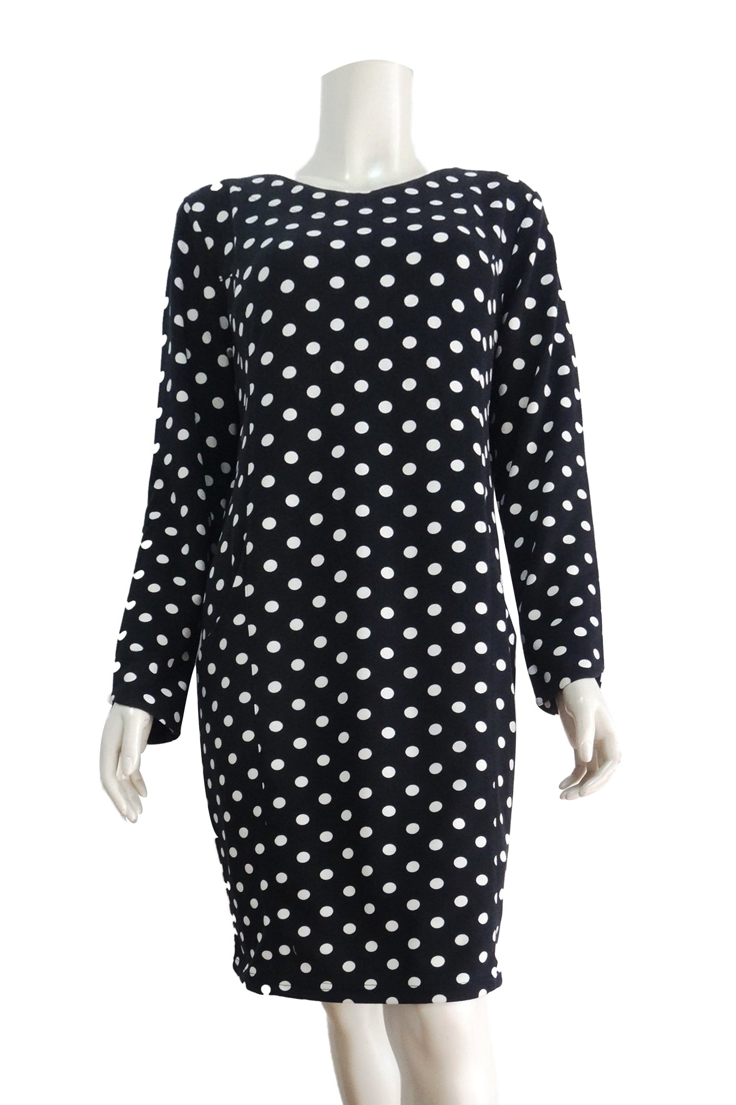 Polka Dot Dress with Long Sleeves (DDB-89507)