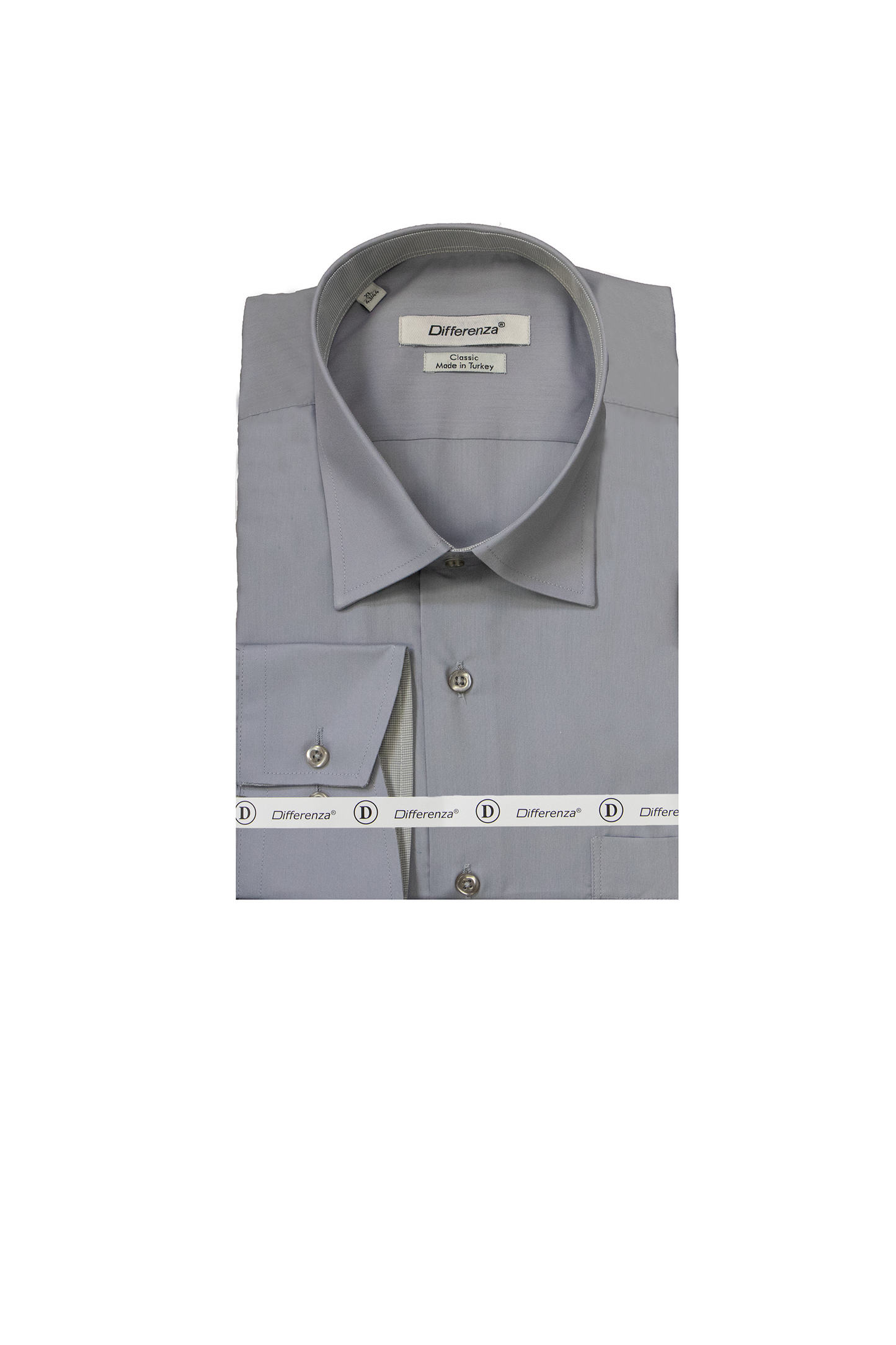 Men's Solid Shirt Made in Turkey Black & White (DFA-31575)