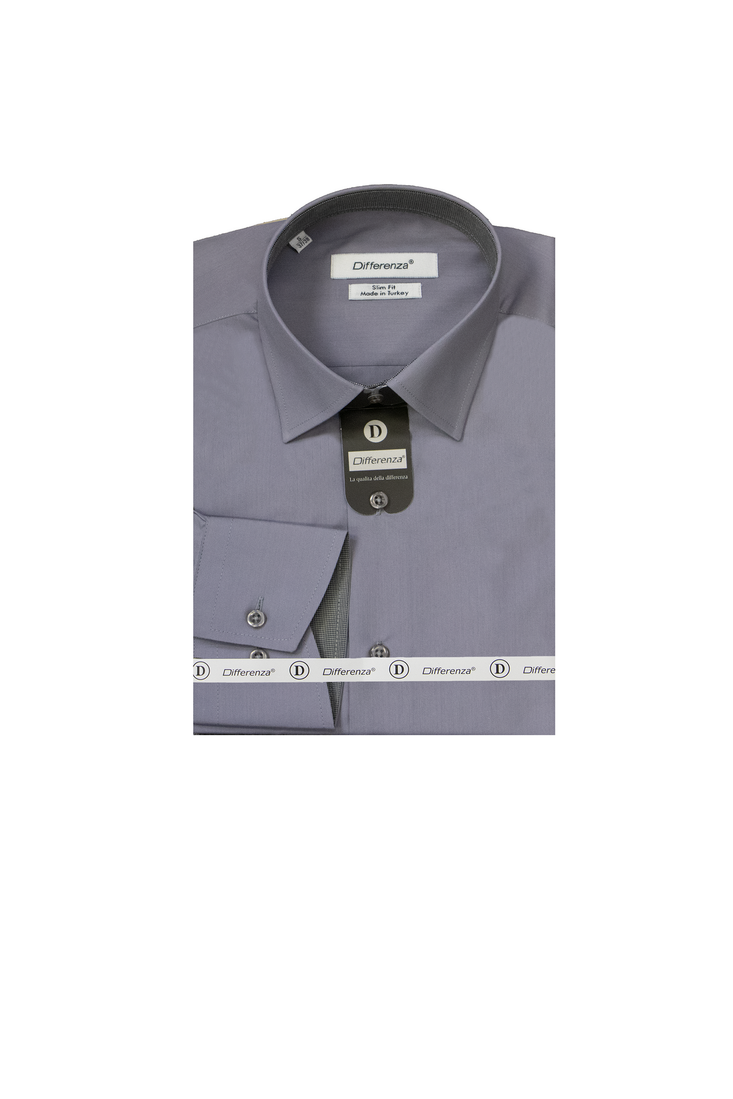 Men's Solid Shirt Made in Turkey Black & White (DFA-31575)