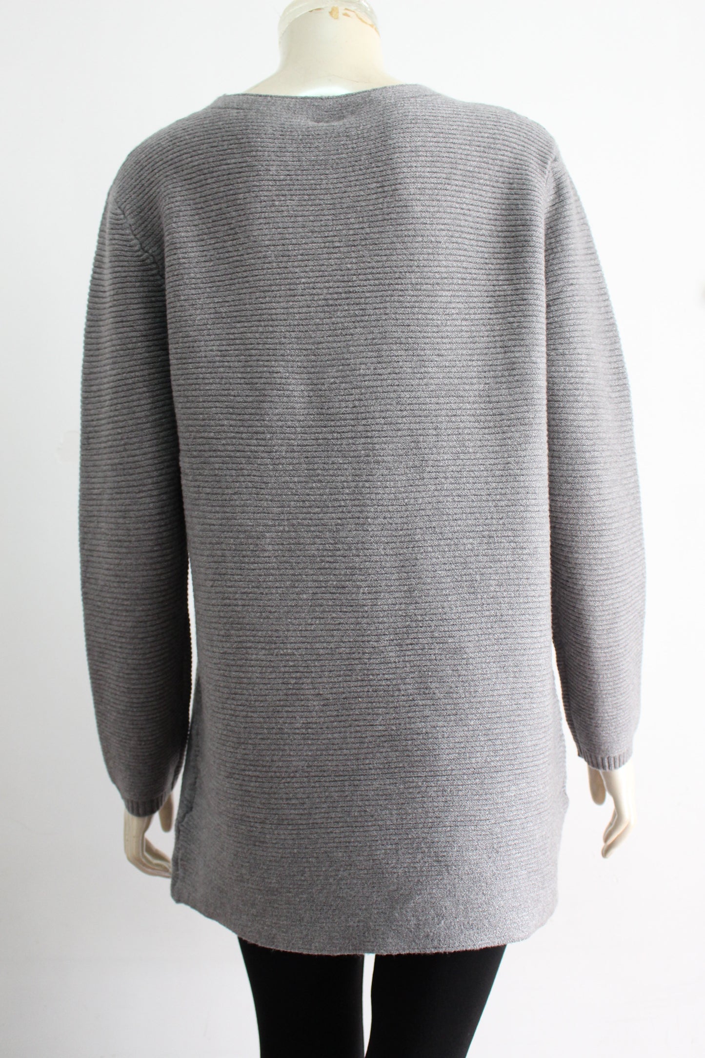 Women's Solid Color Sweater with Round Neck (FFB-93451)