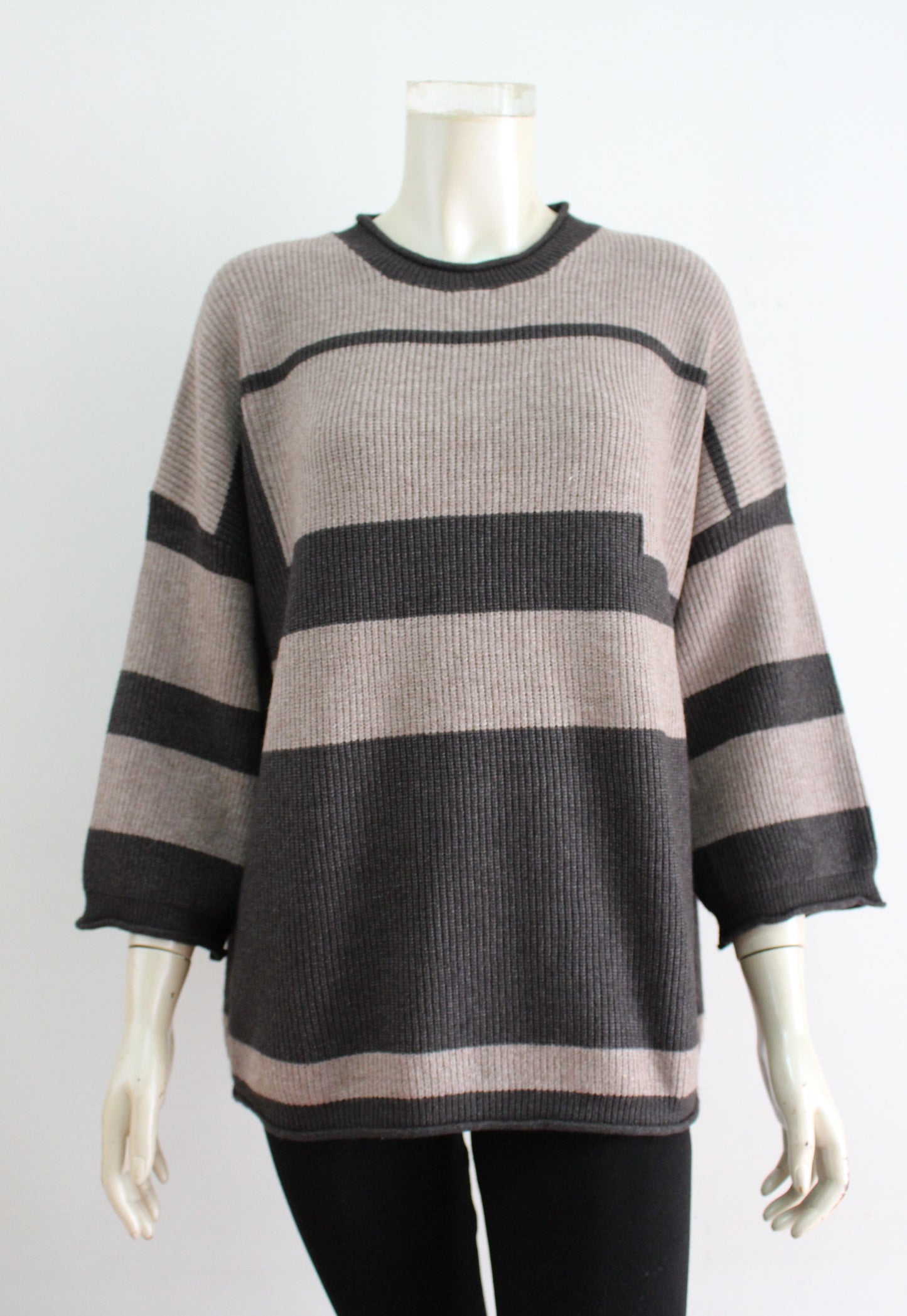 Ladies' Stripe 12 Gauge Sweater (FFB-93481)