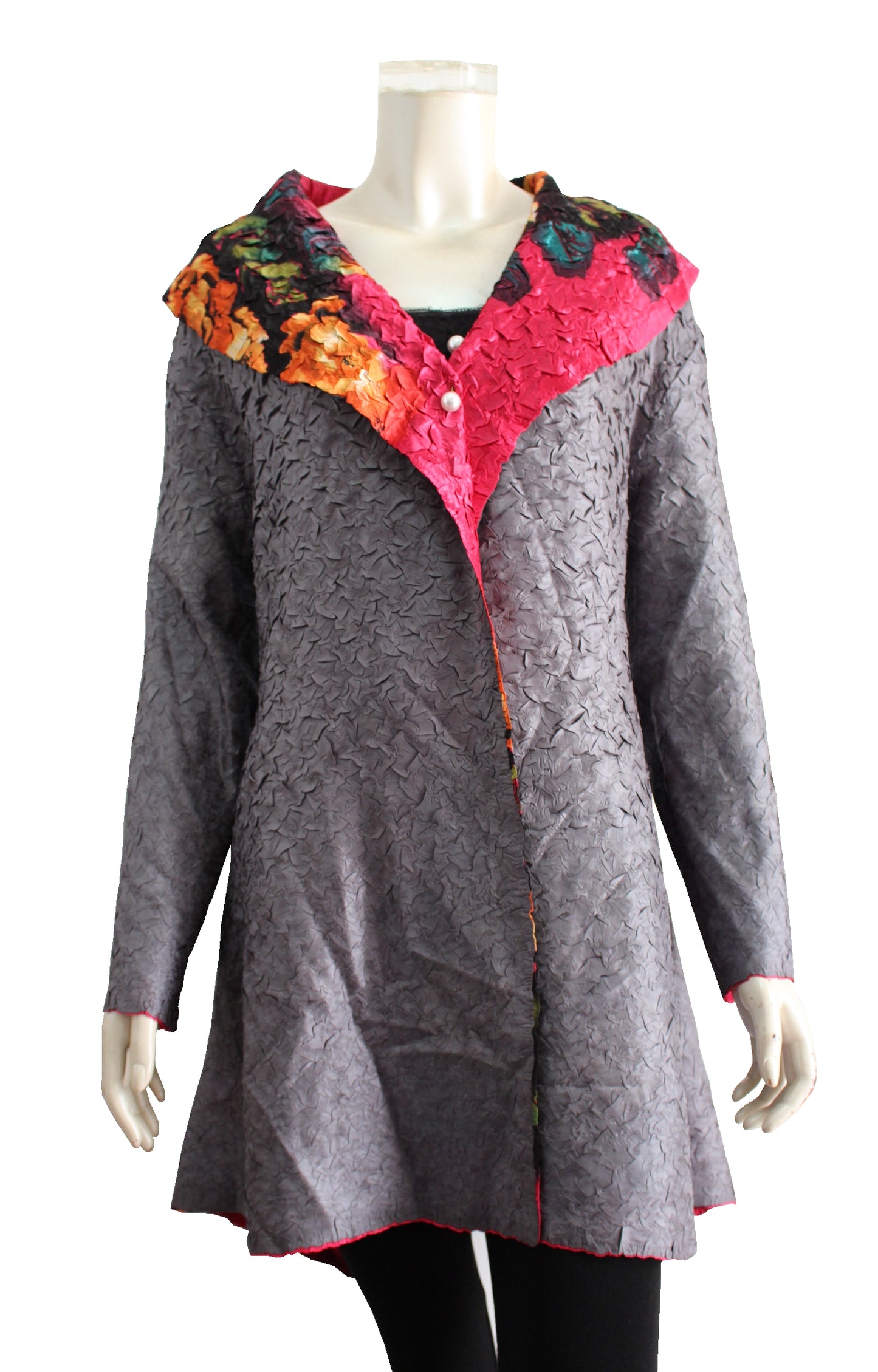 Women's Reversible floral printed shrug (GGB-14501)