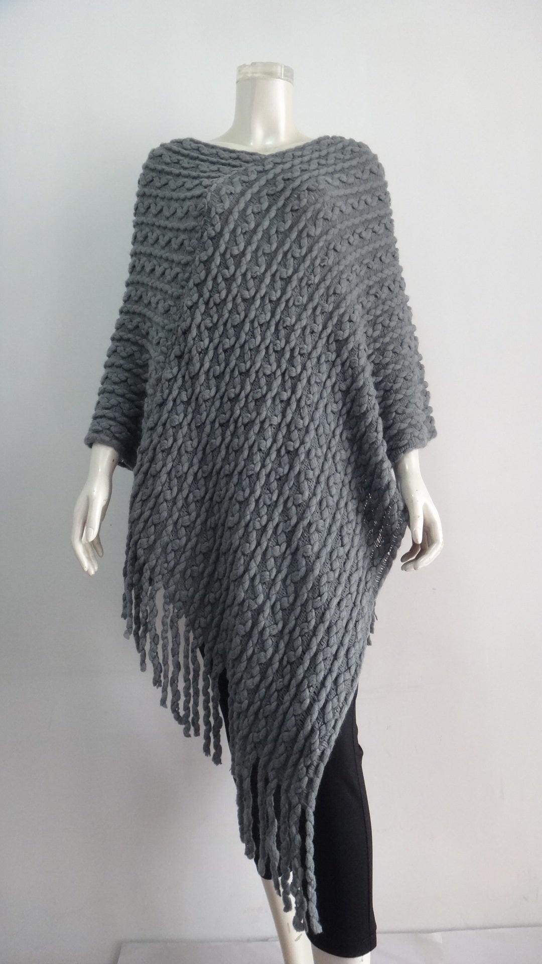 Women's Clothing | Warm Knit Cape (GGB-87192)