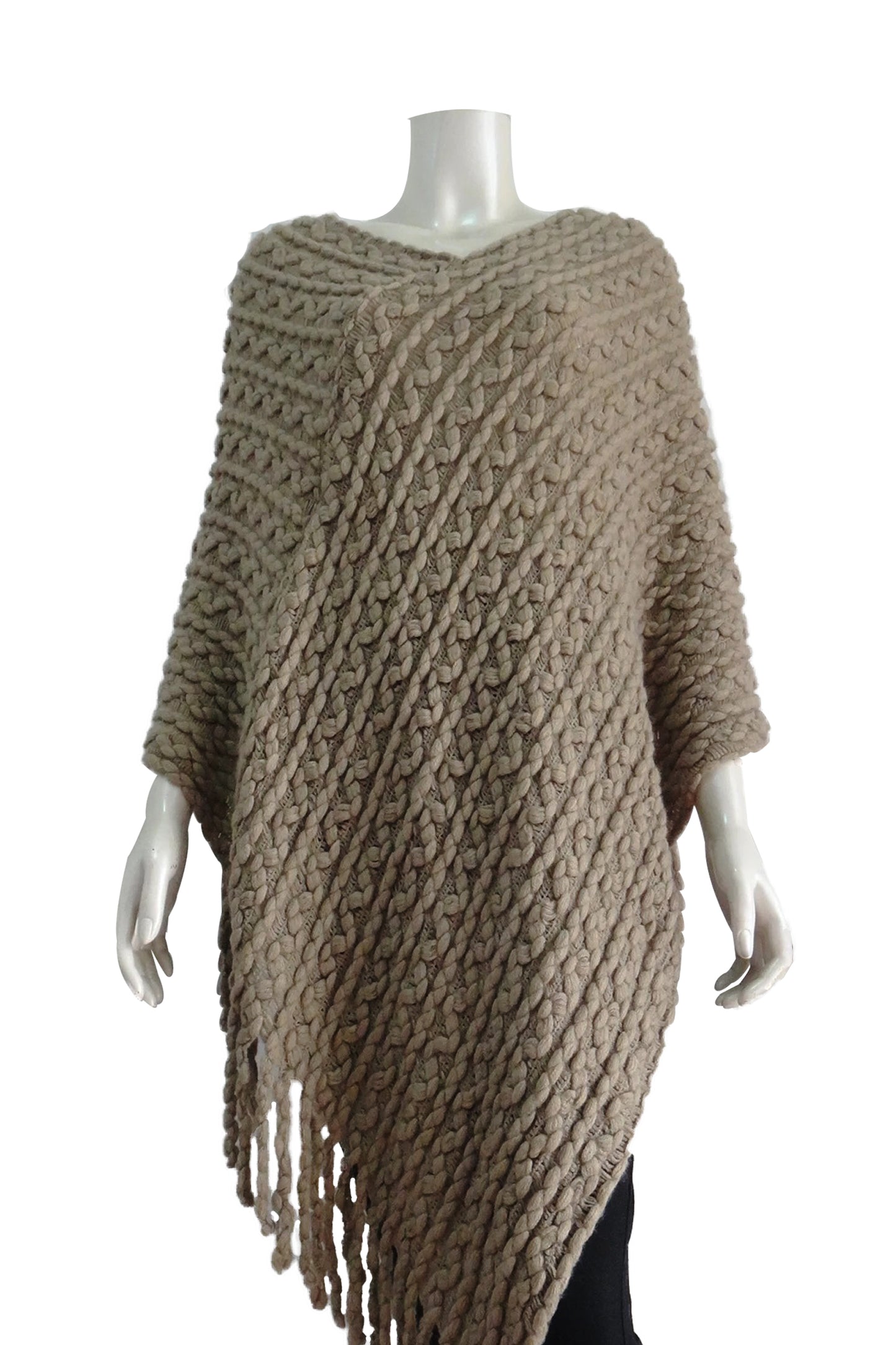 Women's Clothing | Warm Knit Cape (GGB-87192)