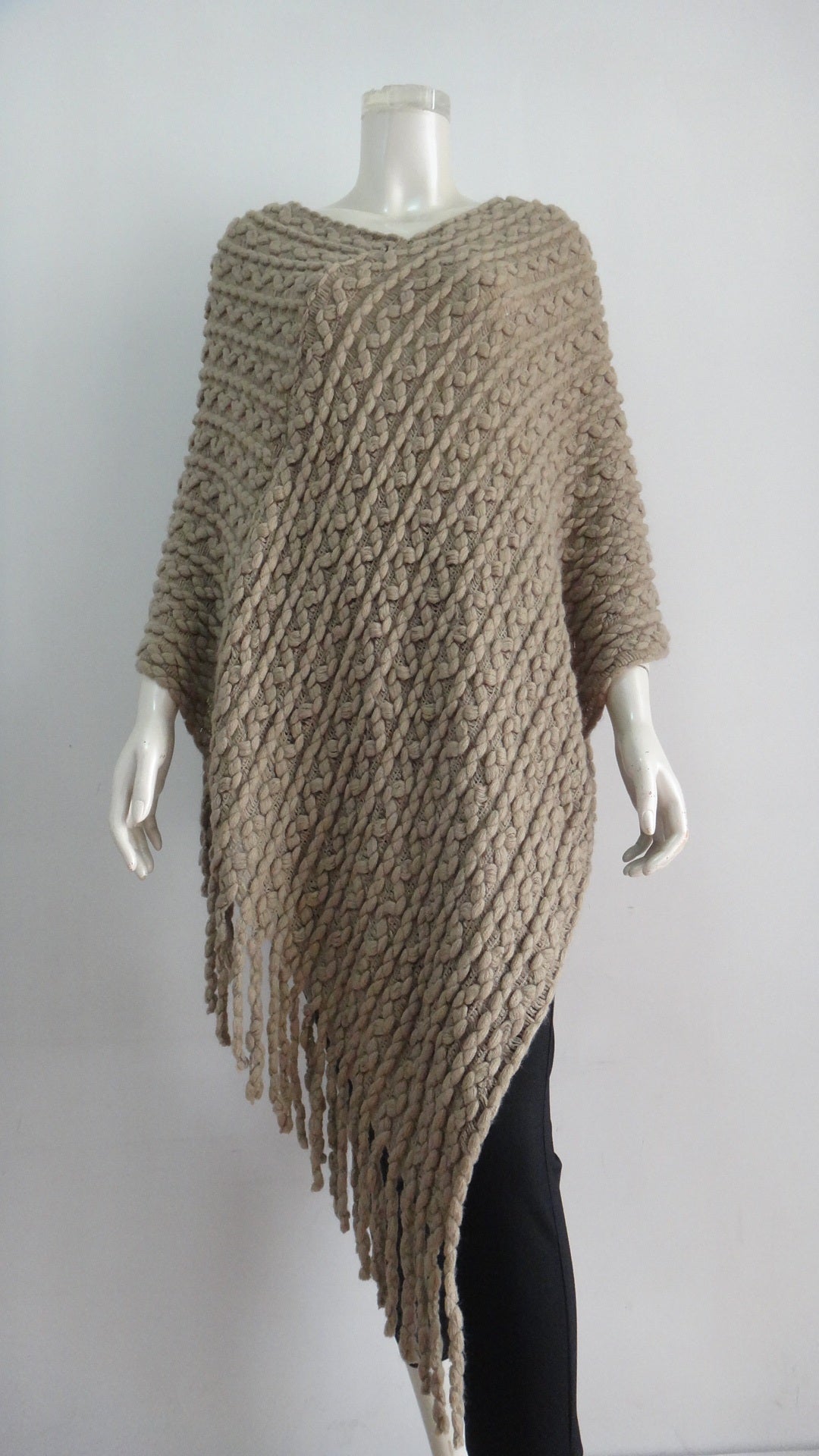 Women's Clothing | Warm Knit Cape (GGB-87192)