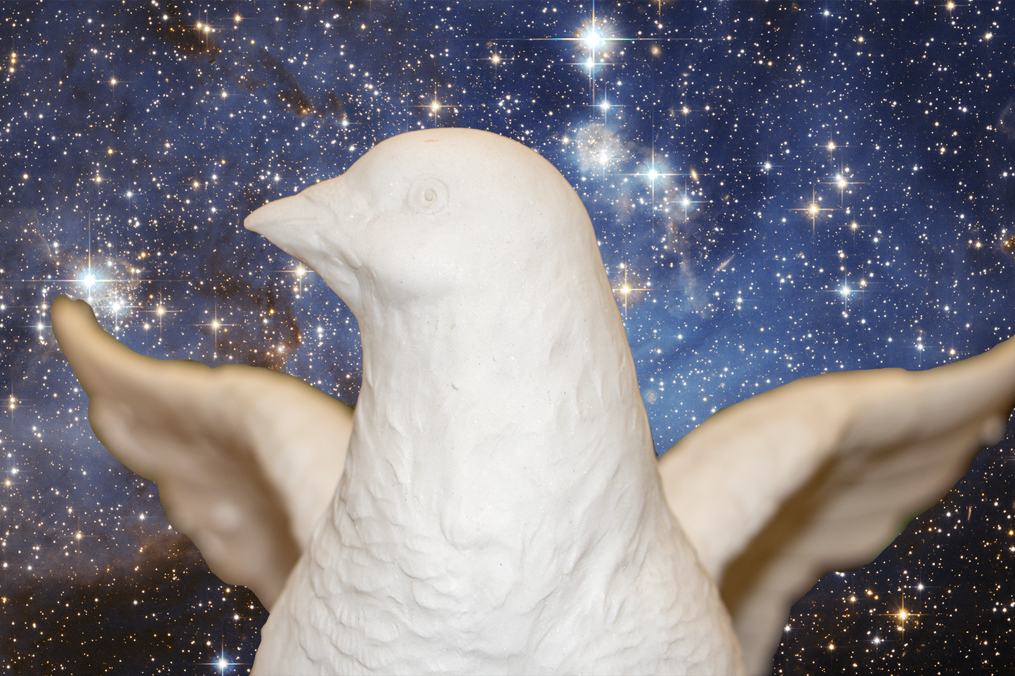 The Dreamed Dove Made of White Marble (M-2804)