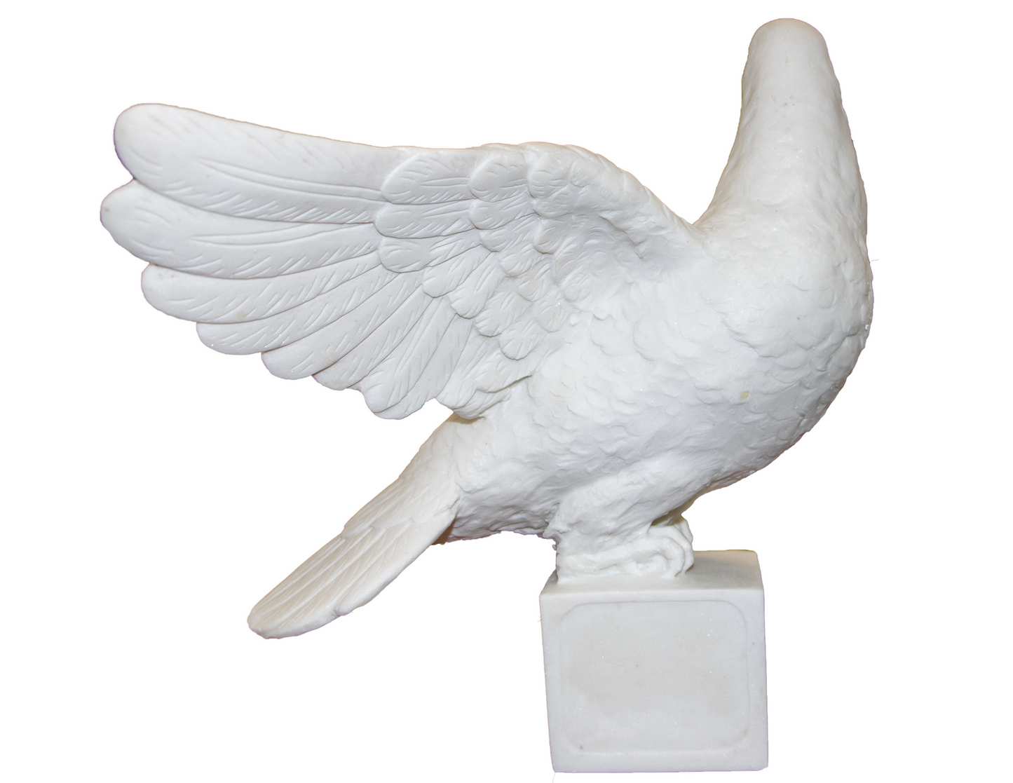 The Loved Dove Made of White Marble (M-2805)