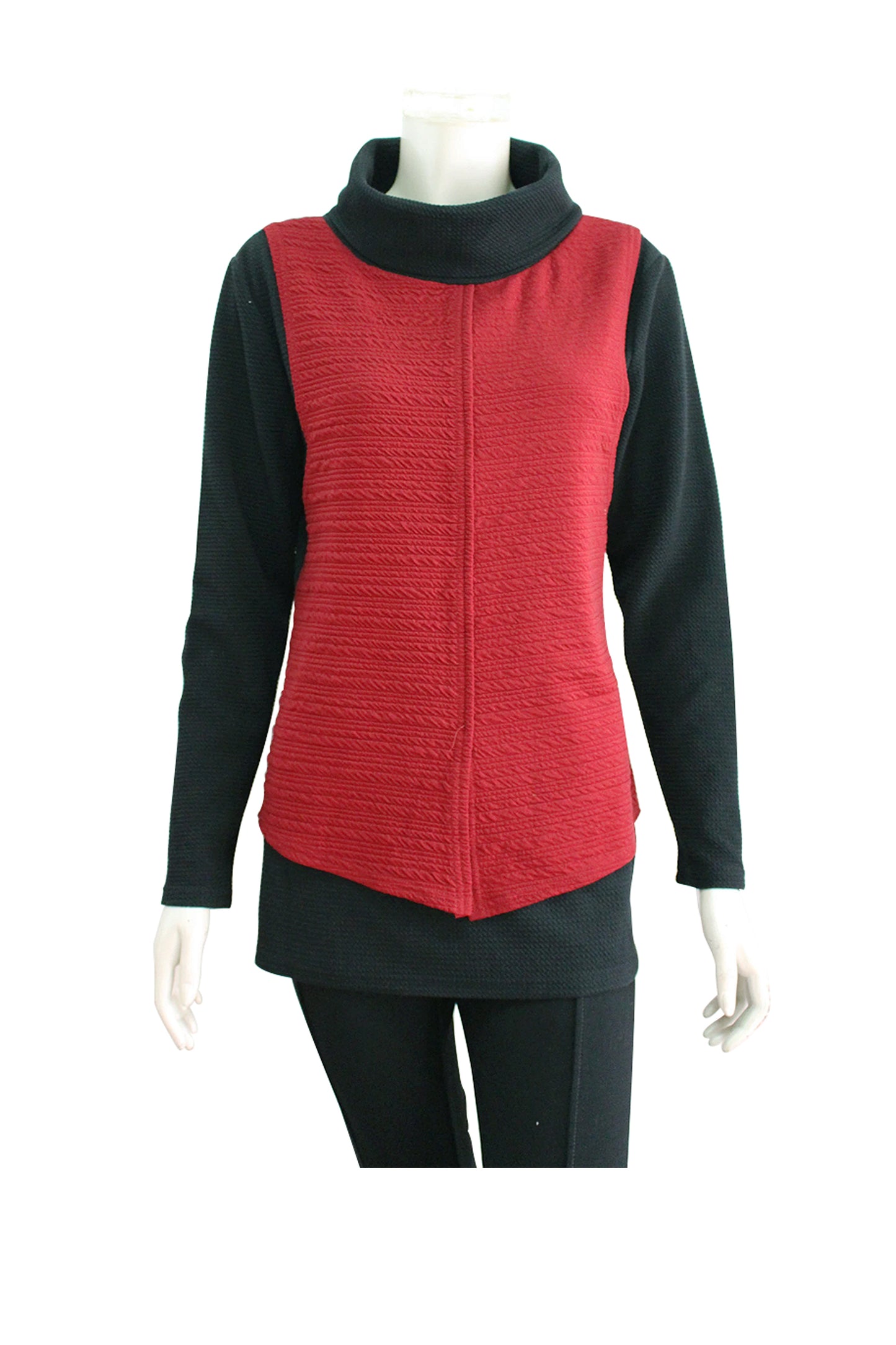 Woman's funnel neck top TTB-85867